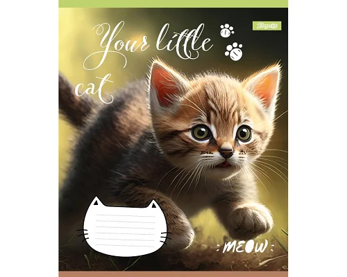Зошит шкільний 1Вересня Your little cat 12 аркушів лінія (766537)