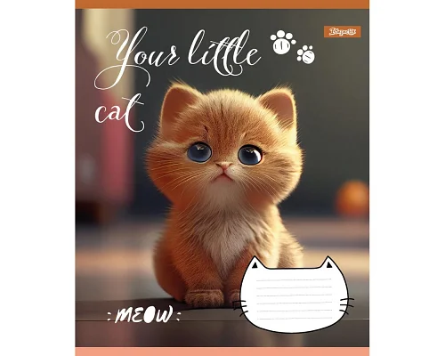 Зошит шкільний 1Вересня Your little cat 12 аркушів лінія (766537)