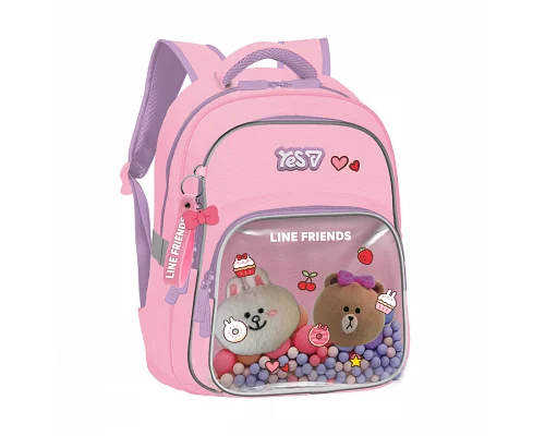 Рюкзак шкільний напівкаркасний Line Friends Dreamy S-91M для дівчинки 38 см YES (550247)