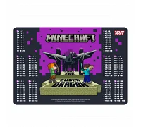 Підкладка для столу пластикова Yes Minecraft з підказками таблиця множення 42*29см (492363)