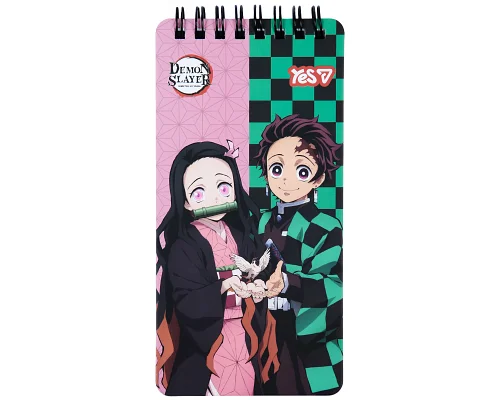 Блокнот Yes Demon Slayer Bird 80x160 60 листов клетка (152205)
