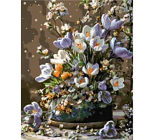 Картина за номерами Весняні крокуси 40х50 см Origami (LW31520-01)