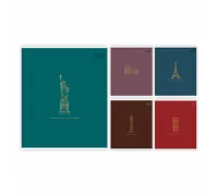 Тетрадь ученическая Yes Urban gold А5 96 листов клетка (768559)