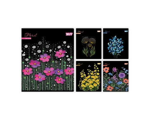 Тетрадь ученическая Yes Floral bloom А5 24 листов линия (768593)