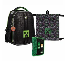 Набор рюкзак школьный ортопедичный + пенал + сумка Yes Minecraft H-100 (559558К)