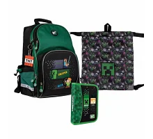 Набор рюкзак школьный ортопедичный + пенал + сумка Yes Minecraft S-100 (559760К)